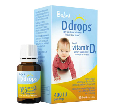 加拿大Baby_Ddrops(Baby_Ddrops)婴儿维生素D3滴剂【美国版】2.5ml（90滴）