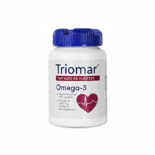 挪威Triomar鱼油软胶囊中老年心脑血管欧米茄omega3深海鱼鱼油90粒