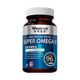 莱特维健（WRIGHT_LIFE）金至深海鱼油软胶囊DHA EPA omega-3  90粒/瓶