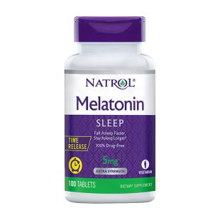 美国Natrol(Natrol)Melatonin TR褪黑素片【美国版】5mg*100粒