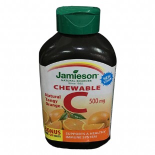 健美生(Jamieson)维生素C复合咀嚼片-橙味【加拿大进口版】1717毫克×120片