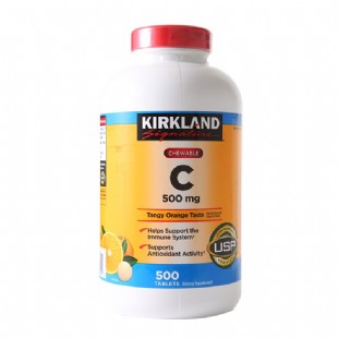 柯克兰(Kirkland)纯天然维生素C （橙味）【美国版】500mg*500粒