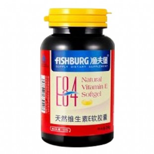 渔夫堡(YuFuBao)天然维生素E软胶囊60粒