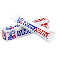 日本狮王（LION）WHITE&WHITE美白牙膏150g*3支