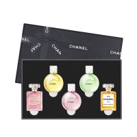 香奈儿（Chanel）邂逅系列Q版女士淡香水五件套（ 粉绿黄邂逅+COCO小姐+5号香水）