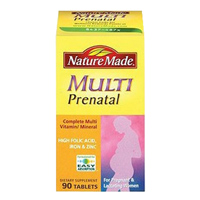 美国莱萃美(Nature_Made)孕妇、哺乳期多维+铁锌+叶酸 90粒/瓶
