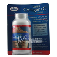 美国Neocell Collagen骨胶原蛋白+维C 350粒/瓶