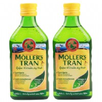 沐乐思(Mollers)原味北极深海鳕鱼肝油2瓶促销装2瓶