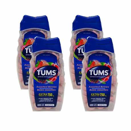 加拿大Tums(Tums)孕妈防胃酸补钙4件装（莓果味）
