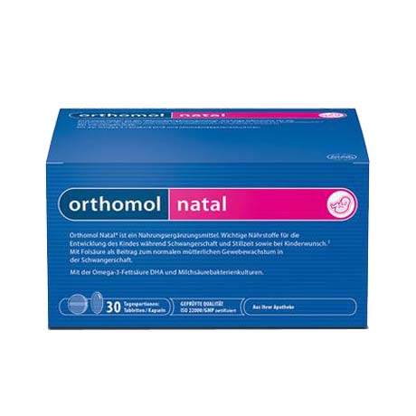 奥适宝(Orthomol)Natal孕妇综合维生素叶酸DHA30袋/盒