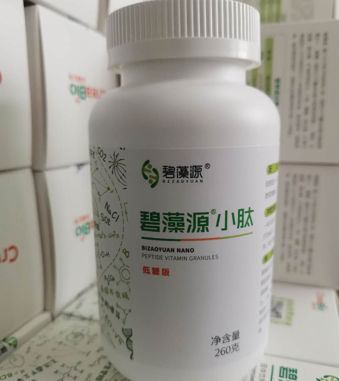 碧藻源(bizaoyuan)小肽冲剂固体饮料青苹果口味低糖版260g/瓶