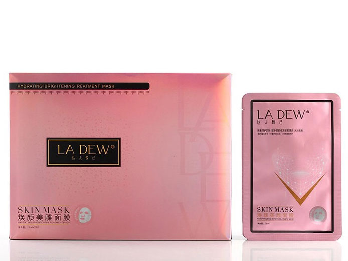 达人悦己(la_dew)焕颜美雕补水面膜28片/盒
