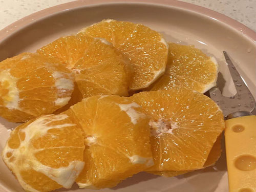 橙子加盐蒸治咳嗽吗