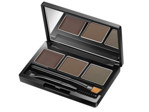 卡姿兰三色眉粉怎么用