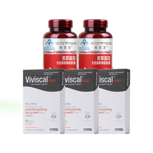 美国Viviscal(Viviscal)防脱发发质强韧男士疗程装