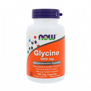 诺奥(Now_Foods)甘氨酸 Glycine 1000毫克100胶囊