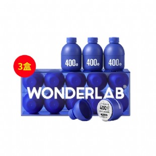 WonderLab(WonderLab)小蓝胖瓶益生菌 大人儿童孕妇调理肠胃肠道便秘元冻干粉【3盒装】