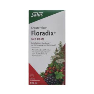 德国Floradix（Salus Floradix） iron有机红铁元 铁元素草本滋补液500ml/瓶