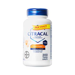 拜耳Citracal钙片维生素d+柠檬酸钙孕妇钙片200片/瓶