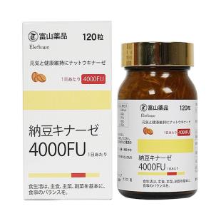 日本富山（FUSHAN）纳豆激酶4000FU非红曲纳豆菌胶囊120粒/瓶