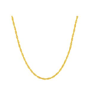 周大福（CHOW TAI FOOK）水波链黄金足金项链  约3.6g 升级款40+5cm