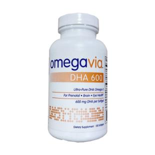 美国 OmegaVia DHA600鱼油 120粒/瓶