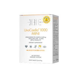 比利时WHC（WHC）小金蛋鱼油Omega3高纯度95% rTG胶囊 60 粒/瓶