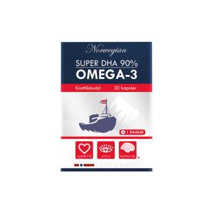挪威Biopharma（Biopharma） OMEGA 3高浓缩DHA90%补脑 30粒/盒