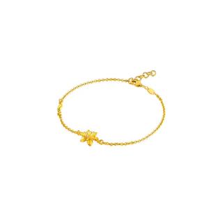 六福珠宝（Lukfook Jewellery） 栀子花足金黄金手链 GMGTBB0023 约2.86克