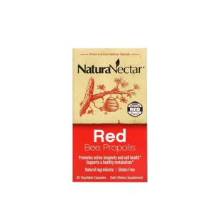 美国NaturaNectar（NaturaNectar）天然红蜂胶提取物胶囊  60粒/瓶