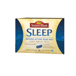 美国莱萃美(Nature_Made)Sleep Aid 纯天然睡眠辅助胶囊60粒